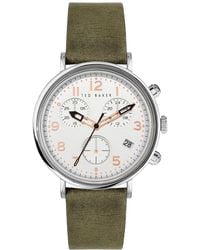 Ted Baker - Mimosaa Chrono Leather Strap Watch 41mm - Lyst