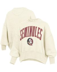 Pressbox - Florida State Seminoles Oversized Waist-length Crewneck Sweatshirt - Lyst