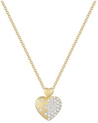 Macy's - Diamond Scatter Pave Cluster Double Heart 18" Pendant Necklace (1/2 Ct. T.w. - Lyst