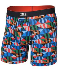Saxx Underwear Co. - Multi-sport Printed Mesh Boxer Briefs - Lyst