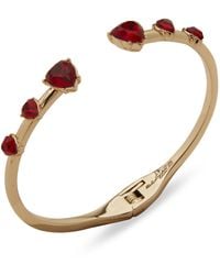 Karl Lagerfeld - Stone Heart Cuff Bracelet - Lyst