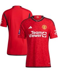 adidas - Manchester United 2023/24 Home Authentic Jersey - Lyst