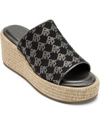 DKNY - Conrad Slip-on Wedge Sandals - Lyst