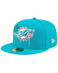KTZ - Miami Dolphins State Stitch 59fifty Fitted Hat - Lyst