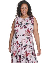 green emerald velvet dress Calvin Klein Womens Sleeveless Floral Fit and Flare, Cham Multi, 2 at  Amazon Women's Clothing store