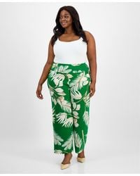 Anne Klein - Plus Size Pull-on High-rise Palazzo Pants - Lyst