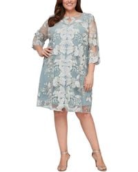 Alex Evenings - Plus Size Embroidered Jacket Dress - Lyst