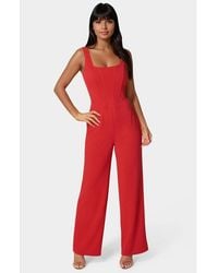 Bebe - Corset Jumpsuit - Lyst