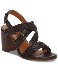 Lucky Brand - Dabene Woven Strappy Slingback Block-heel Sandals - Lyst