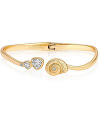 Ettika - 18k Plated Swirled Shell Cuff Bracelet - Lyst