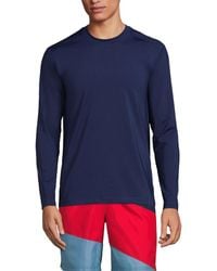 Lands' End - Sunshade Upf 50 Long Sleeve Swim Tee Cooling Rash Guard - Lyst