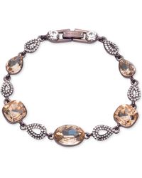 Givenchy - Silver-tone Stone & Crystal Teardrop Link Bracelet - Lyst