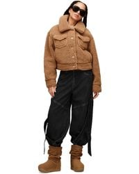 UGG - Frankie Collared Neck Short Trucker Jacket - Lyst