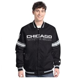 Starter - Â Black Chicago White Sox Scout Full-snap Varsity Jacket - Lyst