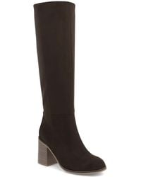 MIA - Sabrena Stacked Heel Side Zip Tall Boots - Lyst