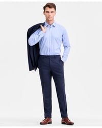 Ted Baker - Ted By Modern-fit Stretch Blue Sharkskin Wool-blend Suit Separate Pants - Lyst