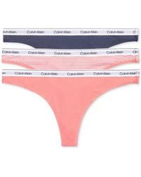 Calvin Klein - 3-pk. Modern Logo Low-rise Thong Underwear Qd5209 - Lyst