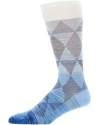 Perry Ellis - Ombre Striped Argyle Patterned Socks - Lyst