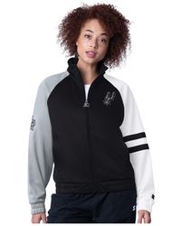 Starter - San Antonio Spurs Line Up Dolman Raglan Full-zip Track Jacket - Lyst