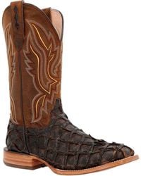 Durango - Premium Exotics Dark Brown Pirarucu Western Boot - Lyst