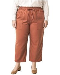 Standards & Practices - Plus Size High Waist Wide Leg Pull-on Pants - Lyst