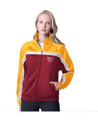 G-III 4Her by Carl Banks - Washington Commanders Post Game Full-zip Track Jacket - Lyst