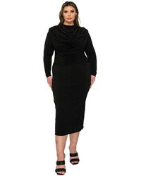 L I V D - Plus Size Aurora Ruffled Bodycon Dress - Lyst