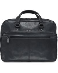 Mancini - Buffalo Collection Expandable Double Compartment Laptop/ Tablet Briefcase - Lyst