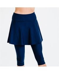 Calypsa - Flared Swim Skort With Capri leggings - Lyst