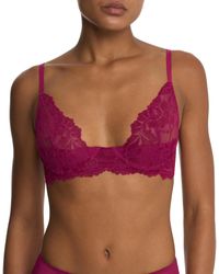 Natori - Peony Lace Demi Unlined Underwire Bra - Lyst