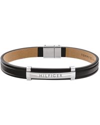 mens leather bracelet tommy hilfiger