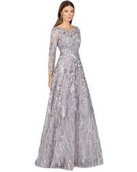 Lara - Long Sleeve Modest A-line Gown - Lyst
