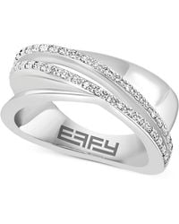 Effy - Effy Diamond Crossover Statement Ring (1/5 Ct. T.w. - Lyst