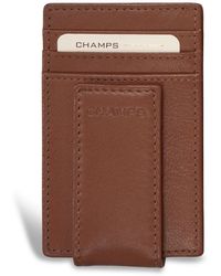 CHAMPS - Onyx Collection Leather Mag Card Case - Lyst