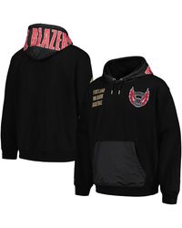 Mitchell & Ness - Portland Trail Blazers Team Og 2.0 Vintage Logo Fleece Pullover Hoodie - Lyst