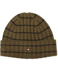 Tommy Hilfiger - Texture Rib Stripe Cuff Hat - Lyst
