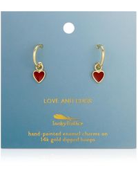 Lucky Feather - Hoops - Lyst