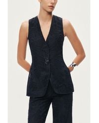 Nocturne - Textured Tailored Vest - Lyst