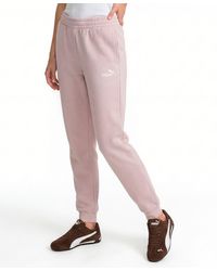 PUMA - Ess No. 1 Logo Fleece Relaxed-fit Pull-on Sweatpants - Lyst