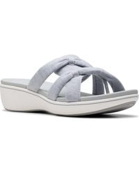 Clarks - Cloudsteppers Breeze Rae Cam Slip-on Flat Sandals - Lyst