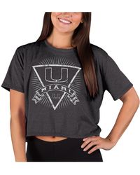 Concepts Sport - Miami Hurricanes Quest Knit Crop Top - Lyst