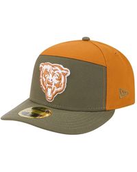 KTZ - Â Olive/brown Chicago Bears Two-tone Color Pack Split Panel 59fifty Fitted Hat - Lyst