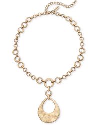 Style & Co. - Circle Link Pendant Choker Necklace - Lyst