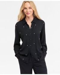 INC International Concepts - Embellished Blouse P Xs Xxl Macys Exclusive - Lyst