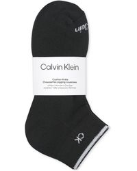 Calvin Klein - 6-pk. Solid Cushion Quarter Socks - Lyst