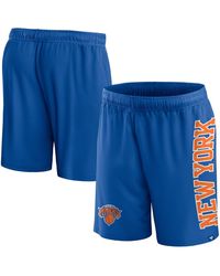 Fanatics - New York Knicks Post Up Mesh Shorts - Lyst