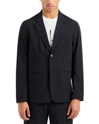 ARMANI EXCHANGE - | Solid Notch Lpel Stretch Blzer - Lyst