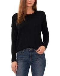 Vince Camuto - Cozy Crewneck Long Sleeve Extend Shoulder Sweater Xxs 3x - Lyst