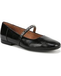 Naturalizer - Kelly-chain Square Toe Mary Jane Flats - Lyst