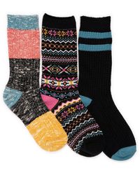 Muk Luks - Boot Socks 3 Pair Pack - Lyst